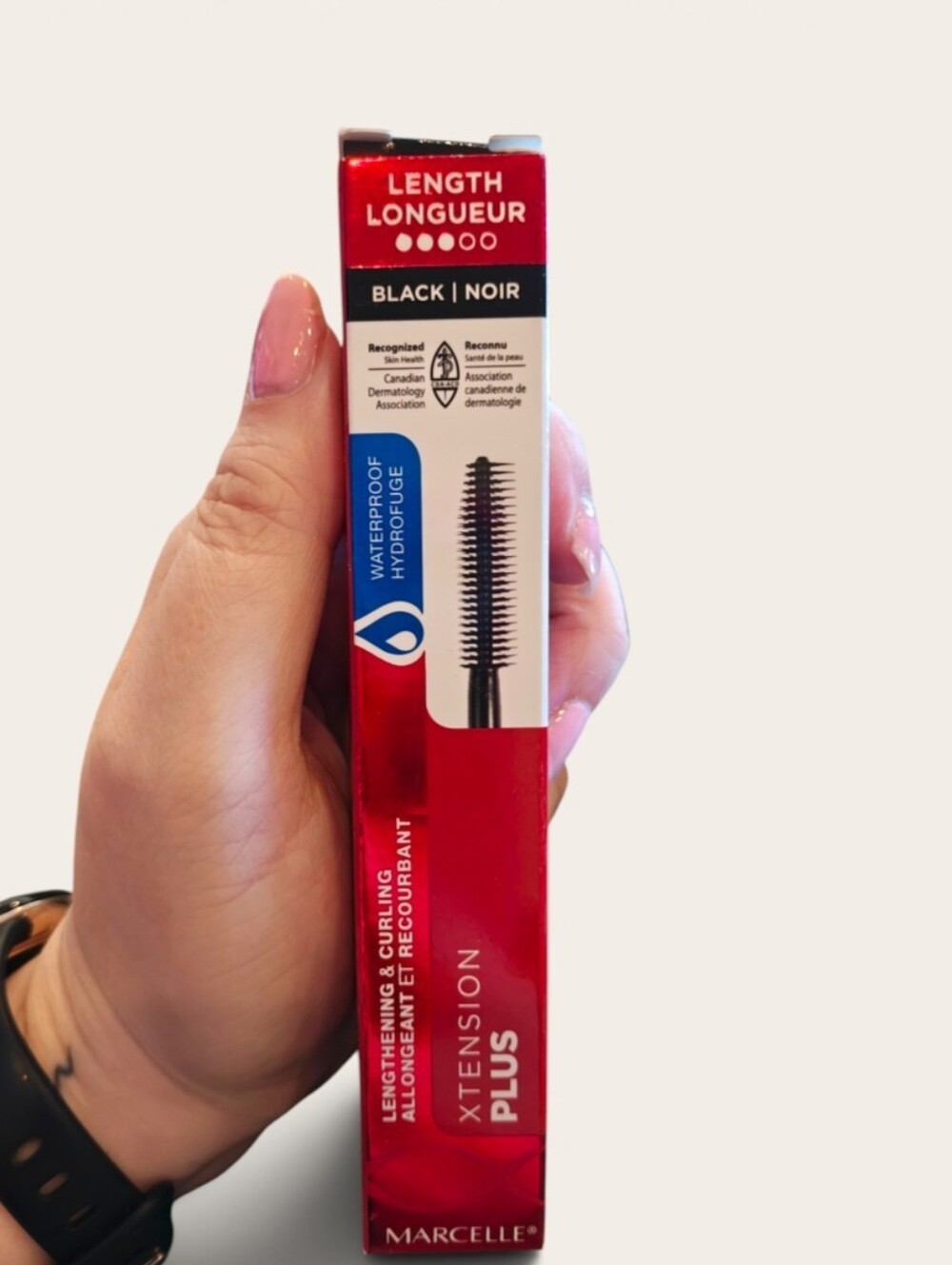 Marcelle Xtension Plus Waterproof Mascara - Black Hypoallergenic Mascara